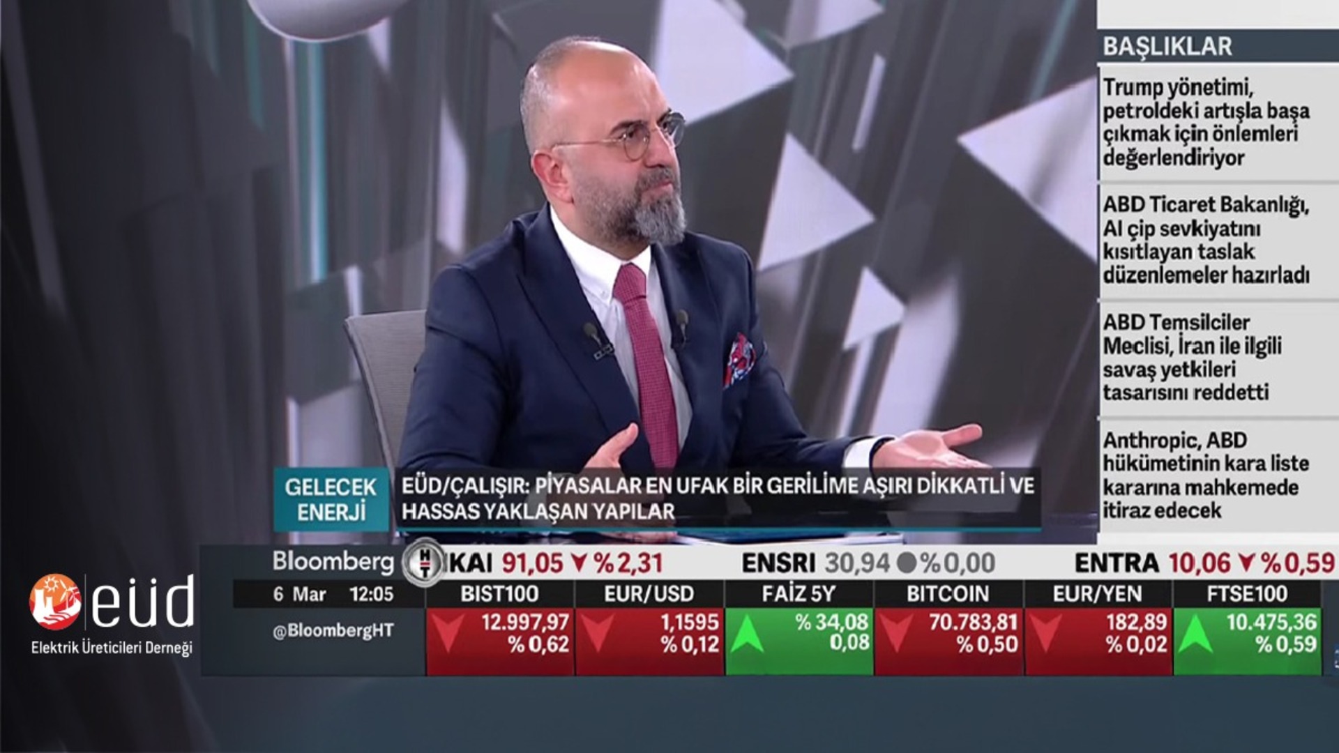 Our Association President Tamer Çalışır Was a Guest on Bloomberg HT