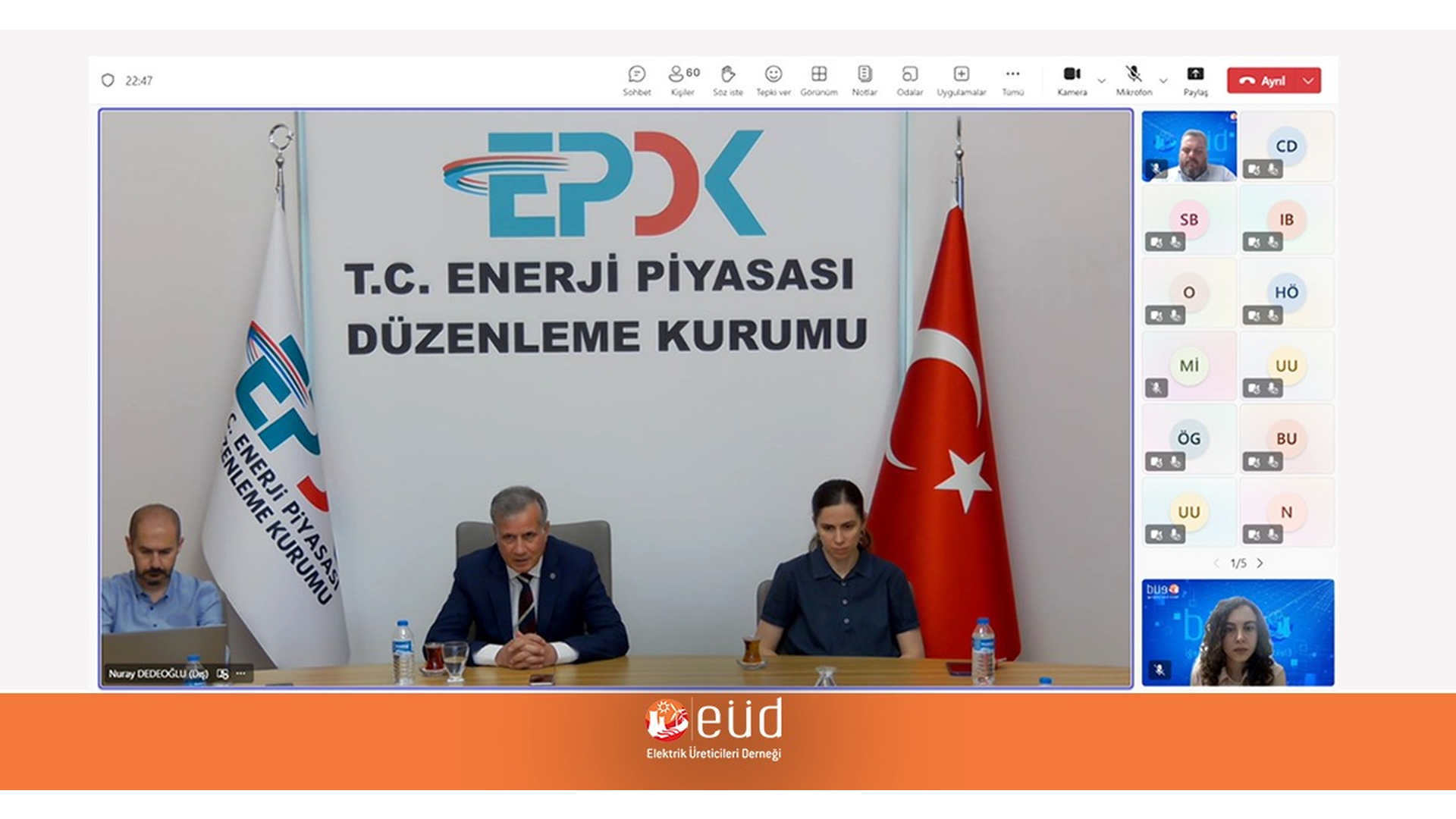 EPDK & EÜD - Siber Güvenlik Yetkinlik Modeli Sektör Bilgilendirme Toplantısı