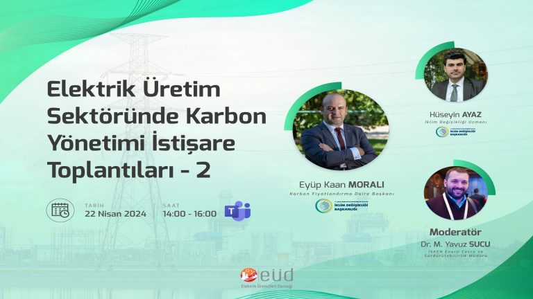EÜD & T.C. Çevre ve Şehircilik Bakanlığı – Elektrik Üretim Sektöründe Karbon Yönetimi İstişare Toplantıları